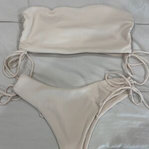 SHEIN Cream Bikini Set